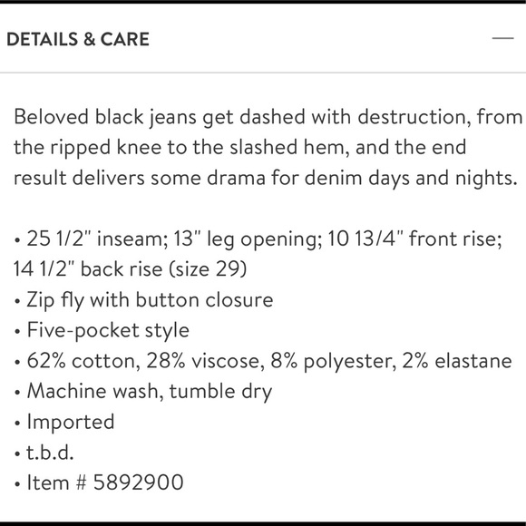 Black Levi Jeans, Size 27 - Picture 3 of 7